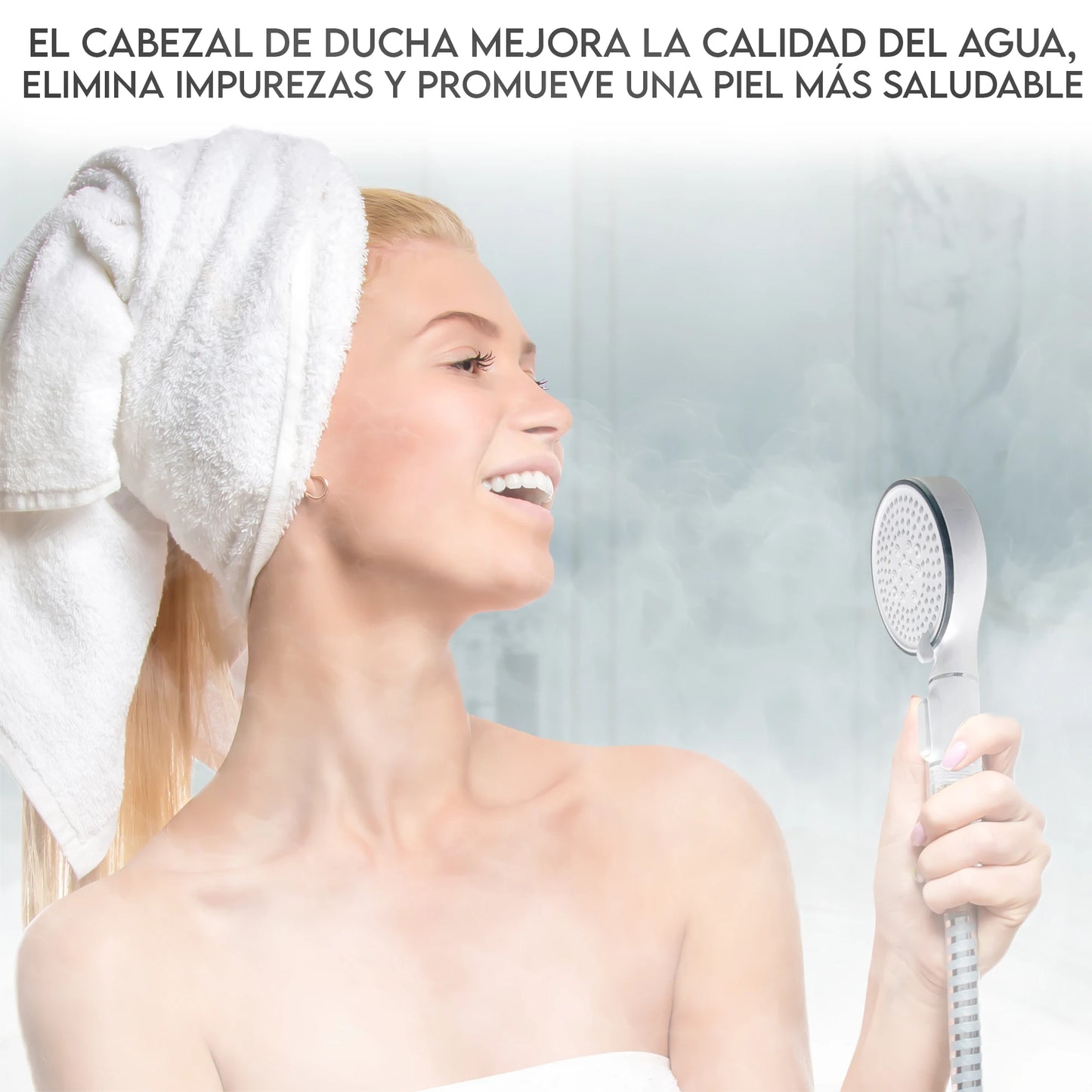 Cabezal de Ducha con Filtro y Efecto Spa – 5 Modos Ajustables