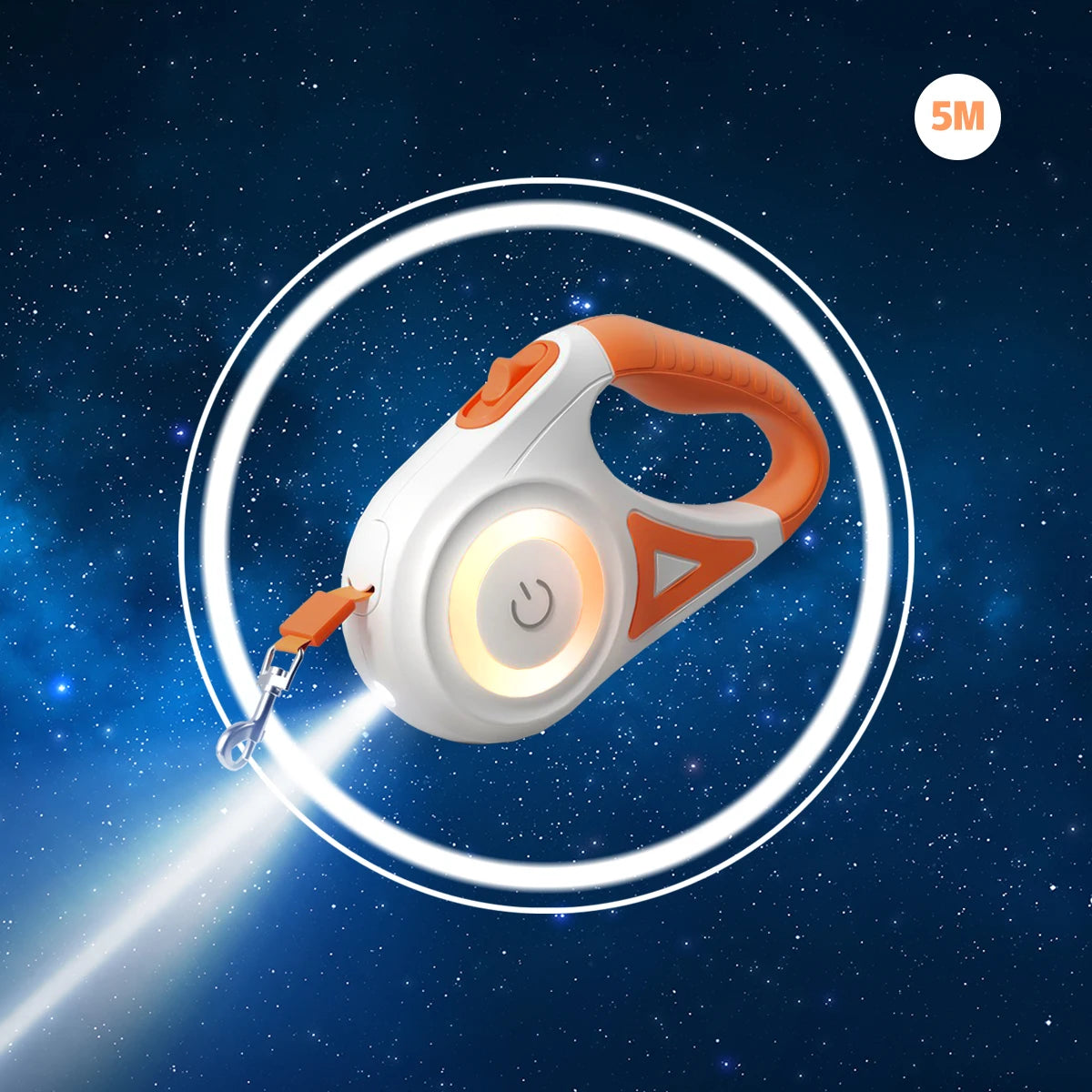 LED Retractable Dog Leash – 3M/5M for Small, Medium & Large Pets