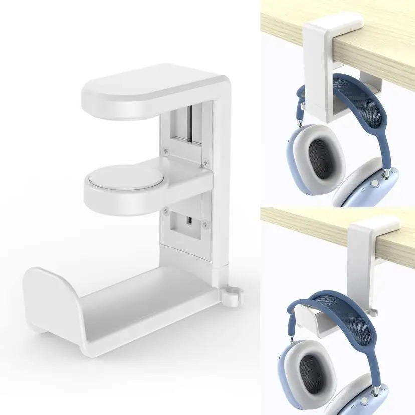 Soporte Premium para Auriculares 360° con Clip