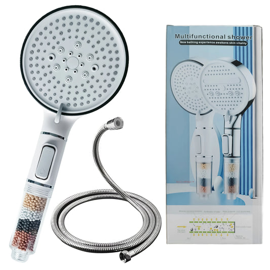 Cabezal de Ducha con Filtro y Efecto Spa – 5 Modos Ajustables