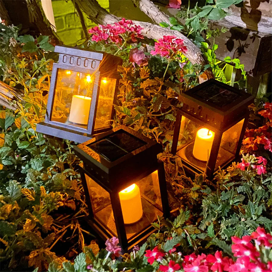 Decorative Solar Candle Lamp for Garden & Pathway