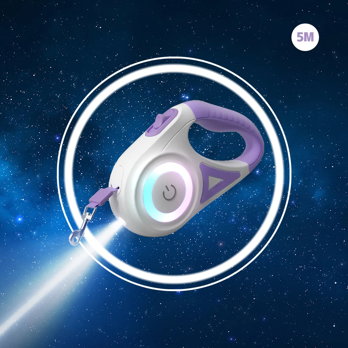 LED Retractable Dog Leash – 3M/5M for Small, Medium & Large Pets