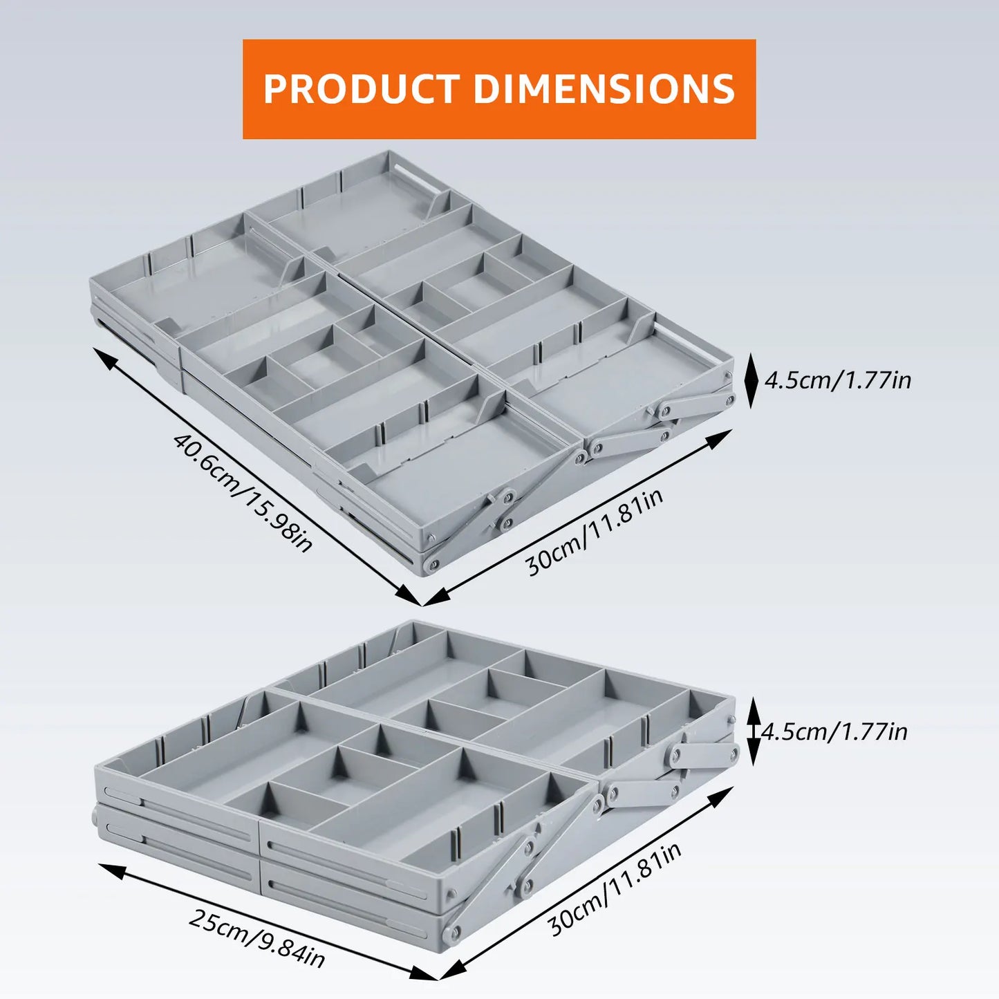 2/3 Tier Jewelry Organizer  Collapsible and Extendable Storage Tray