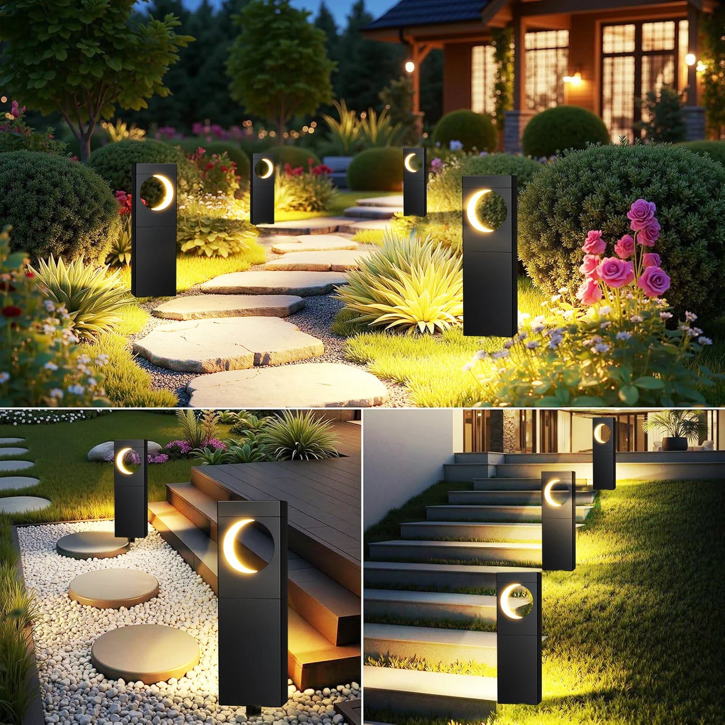 ✨ Solar LED Garden Lights – Outdoor Patio & Pathway Décor, 12H Auto On/Off