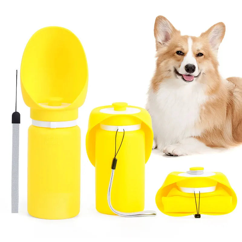 🐾 Foldable Pet Water Bottle Portable Feeder for Dogs & Cats