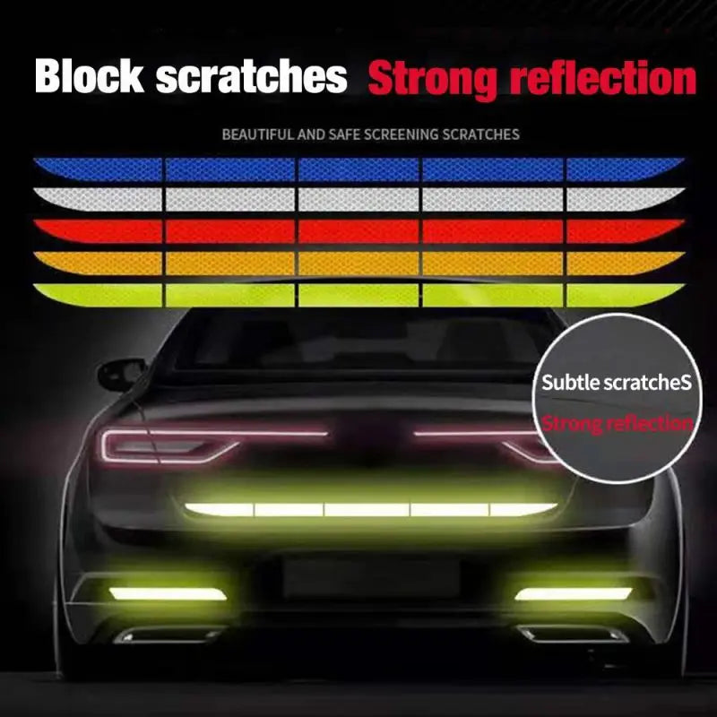 Reflective Safety Stickers for Car Wheels & Doors – High-Visibility Warning Tape