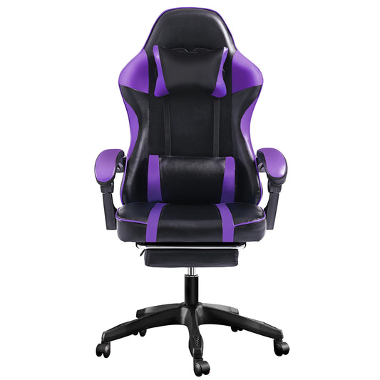 Ergonomic Gaming Chair with Footrest and Lumbar