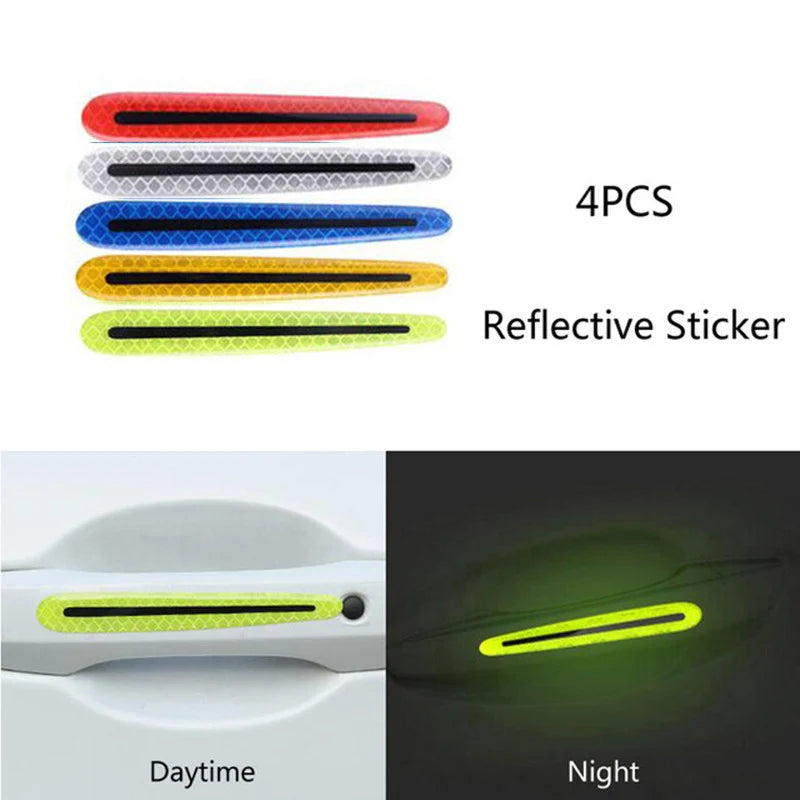 Reflective Safety Stickers for Car Wheels & Doors – High-Visibility Warning Tape