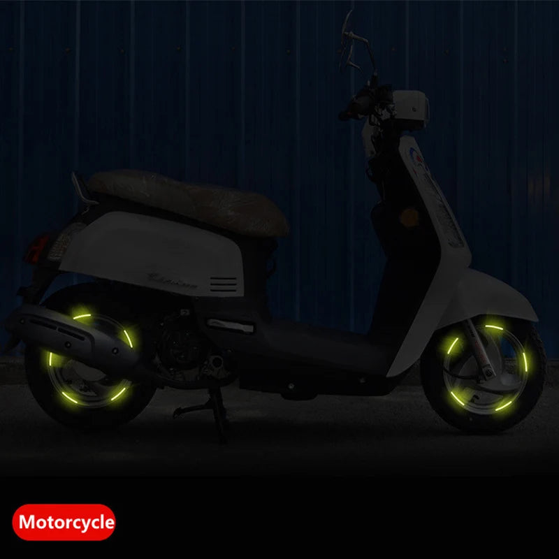 Reflective Safety Stickers for Car Wheels & Doors – High-Visibility Warning Tape